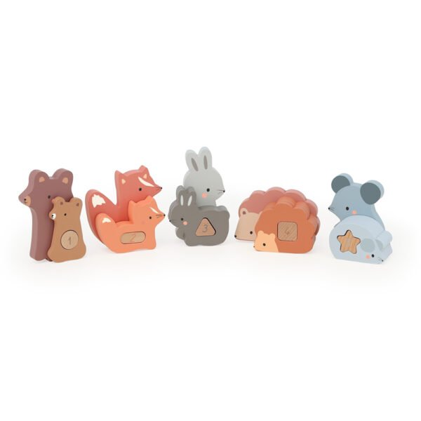 apiilable animales wooden animals stacking toy
