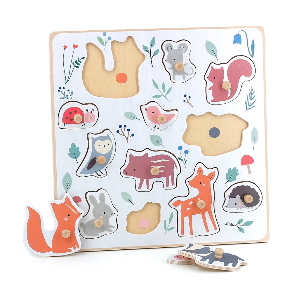 puzzle animales del bosque