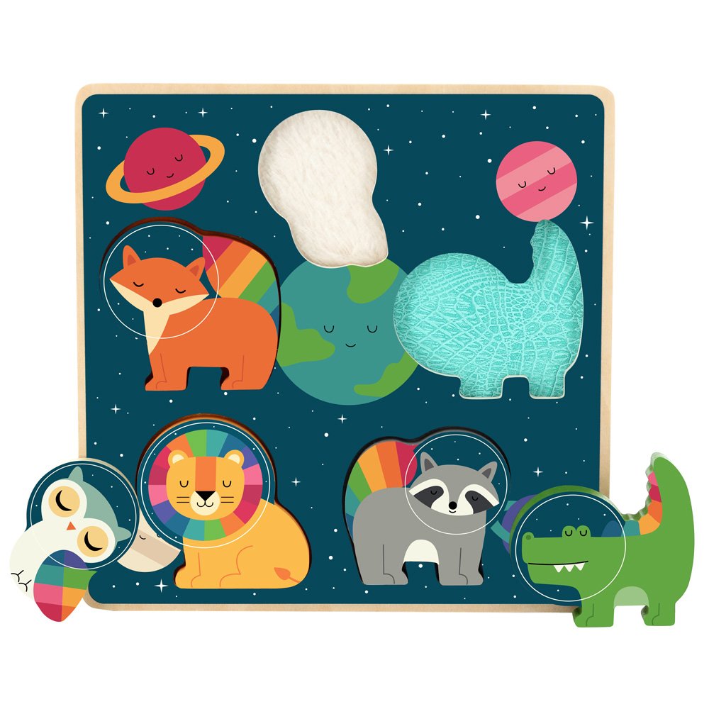 puzzle espacio toca y siente