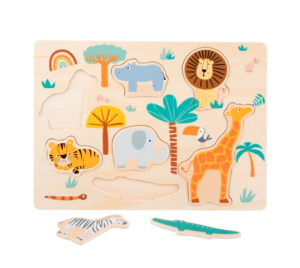 puzzle madera safari