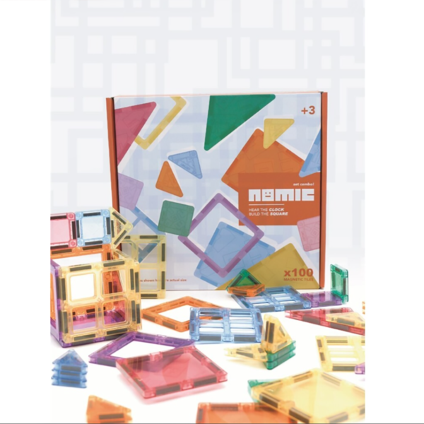 nomic clock 100 piezas magnéticas