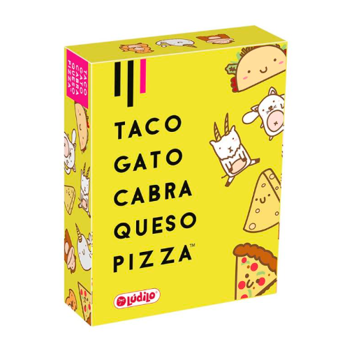 juego de cartas 'taco, gato, cabra, queso, pizza'