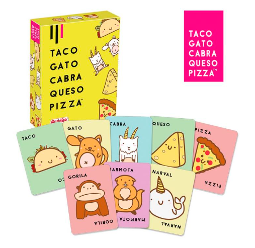 juego de cartas 'taco, gato, cabra, queso, pizza'