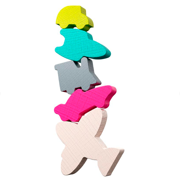 juego de lógica vehículos stacking challenge