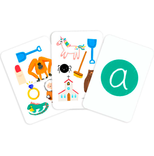 juego de cartas ‘busca y encuentra vocales’ juego de cartas 'busca y encuentra vocales'